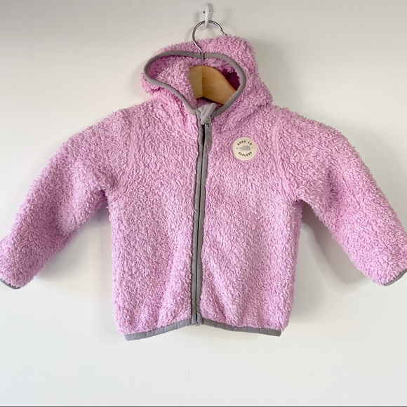 The North Face Other - The North Face baby teddy zip up cozy plush hooded jacket